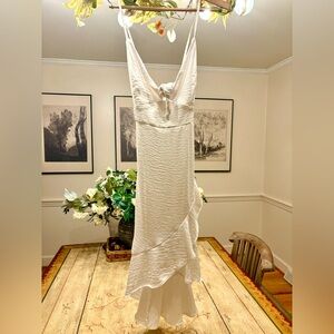 Fab’rik Elegant White Beach Dress